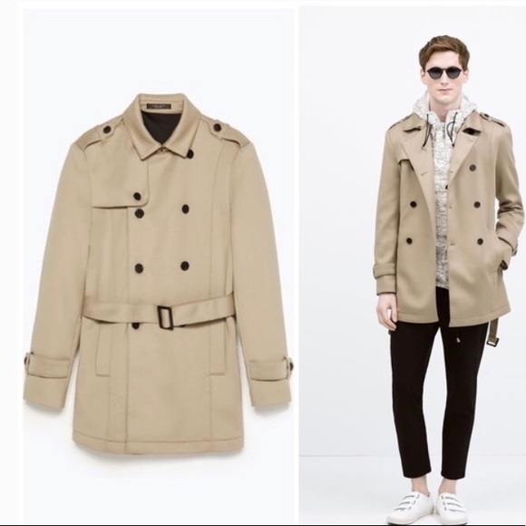 zara men trenchcoat